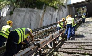 Započeli radovi na demontaži konstrukcije kosog lifta na Ciglanama